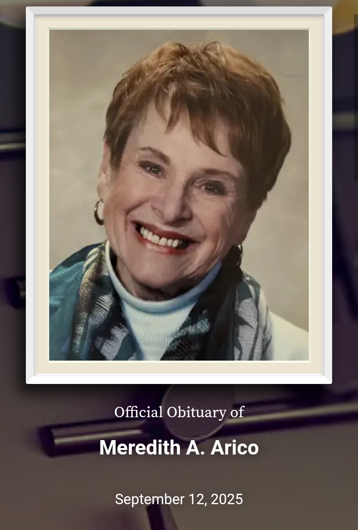 Meredith A. Arico, 86, of East Providence, Remembered for a Life of Faith, Music, and Family