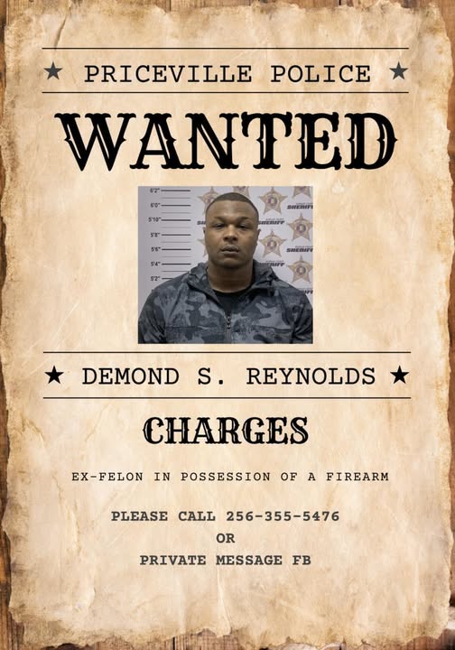 Monday’s Most Wanted, 34-year-old Demond Shawntrel Reynolds.